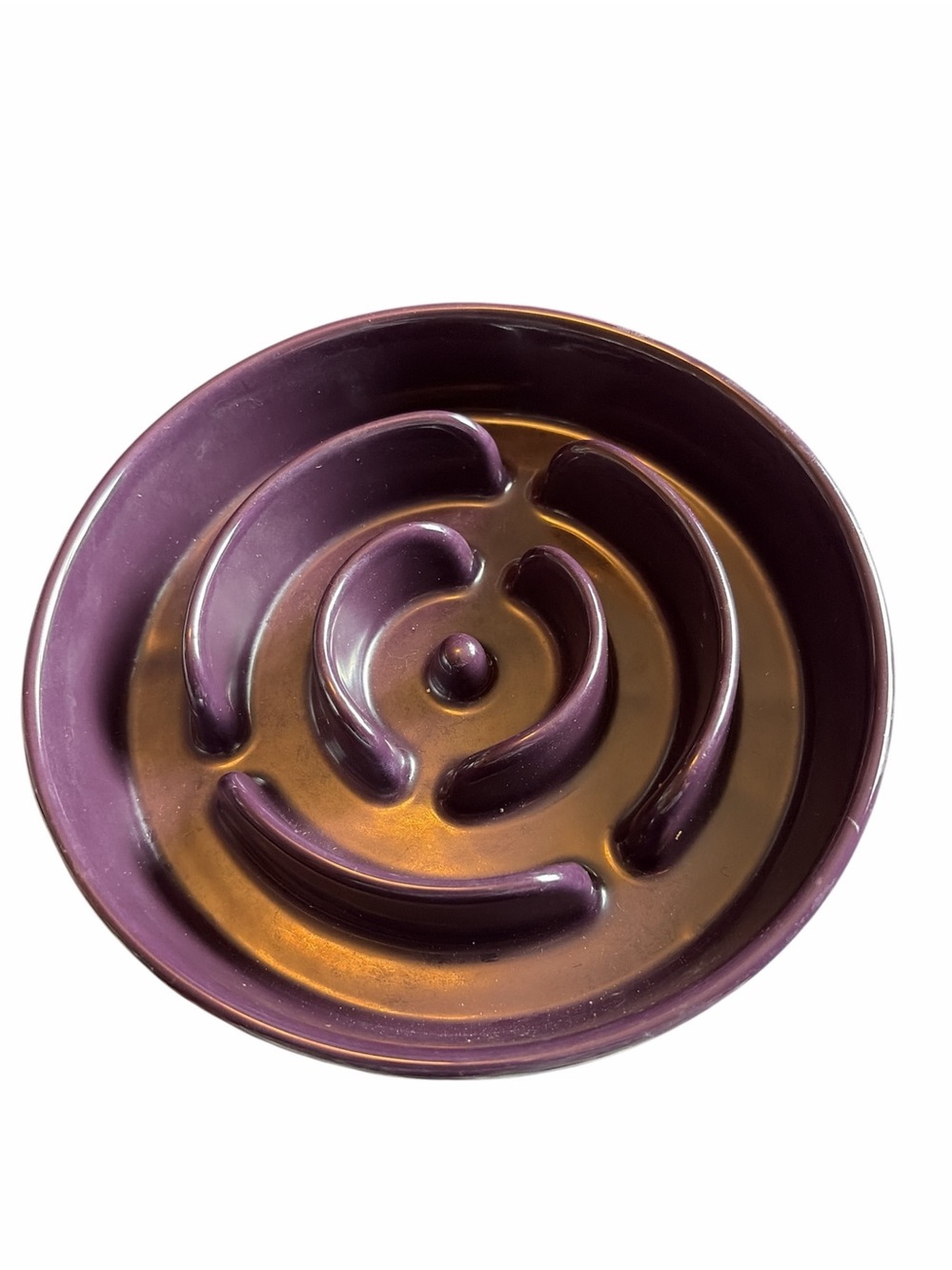 Slow Feeder Dog Bowl in Purple - No Brand